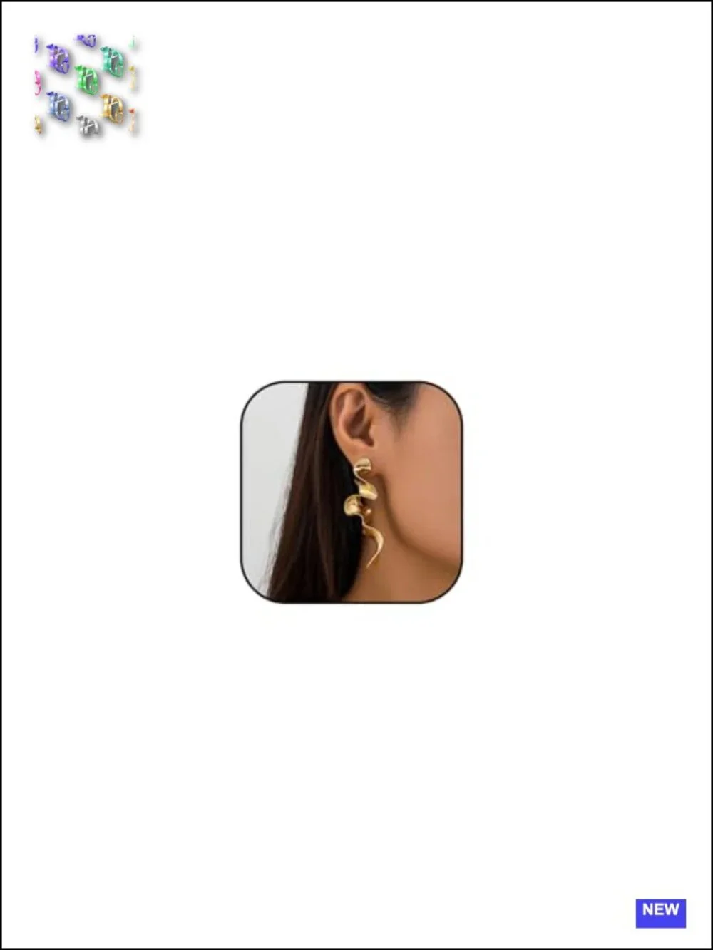 Irregular Geometric Drop Earrings, Hypoallergenic Dangle Statement Jewelry for